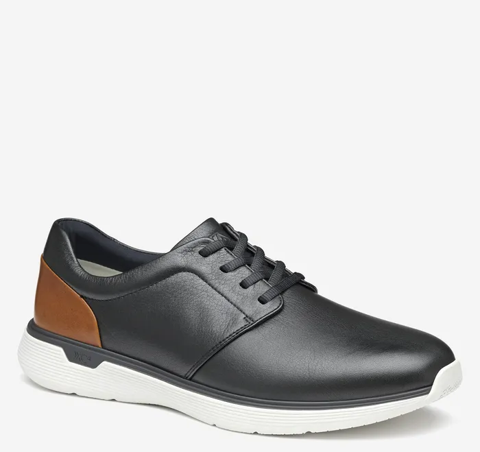Shoes XC4 Prentiss 2 Plain Toe Black Waterproof Full Grain Johnston and Murphy Men