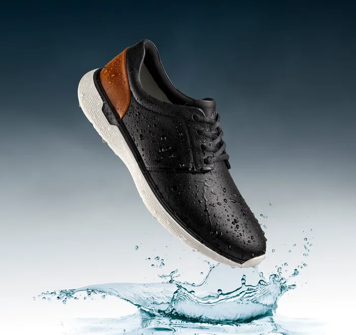 Shoes XC4 Prentiss 2 Plain Toe Black Waterproof Full Grain Johnston and Murphy Men
