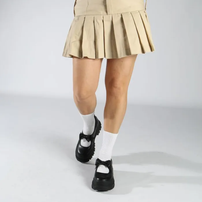 Shop Ballet Flats BUFFALO Aspha Ballerina Bow Black