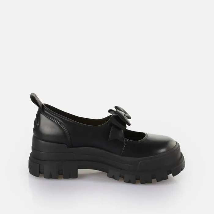 Shop Ballet Flats BUFFALO Aspha Ballerina Bow Black
