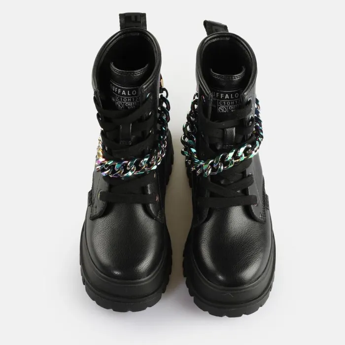 Shop Boots and AnkleBoots BUFFALO Aspha Rld Chain 30 Blackmulti