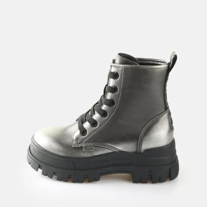 Shop Boots and AnkleBoots BUFFALO Aspha Rld Vntg Pewterblack