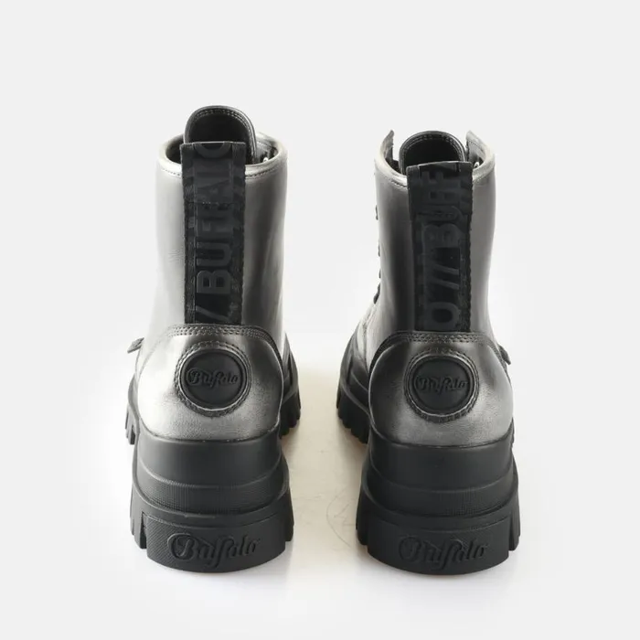 Shop Boots and AnkleBoots BUFFALO Aspha Rld Vntg Pewterblack