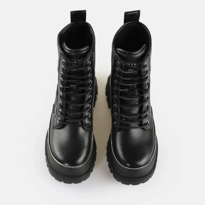 Shop Boots and AnkleBoots BUFFALO Aspha RLD Zip Black