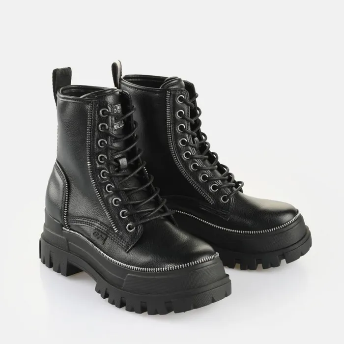 Shop Boots and AnkleBoots BUFFALO Aspha RLD Zip Black
