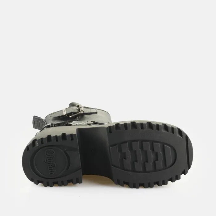 Shop Boots and AnkleBoots BUFFALO BFL BRAVR BIKER LO 8211 VEGAN NAPPA 8211 BLACK Black