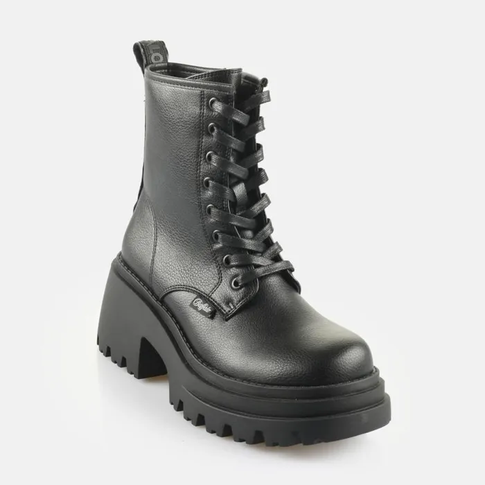 Shop Boots and AnkleBoots BUFFALO Braver Lace Up Black