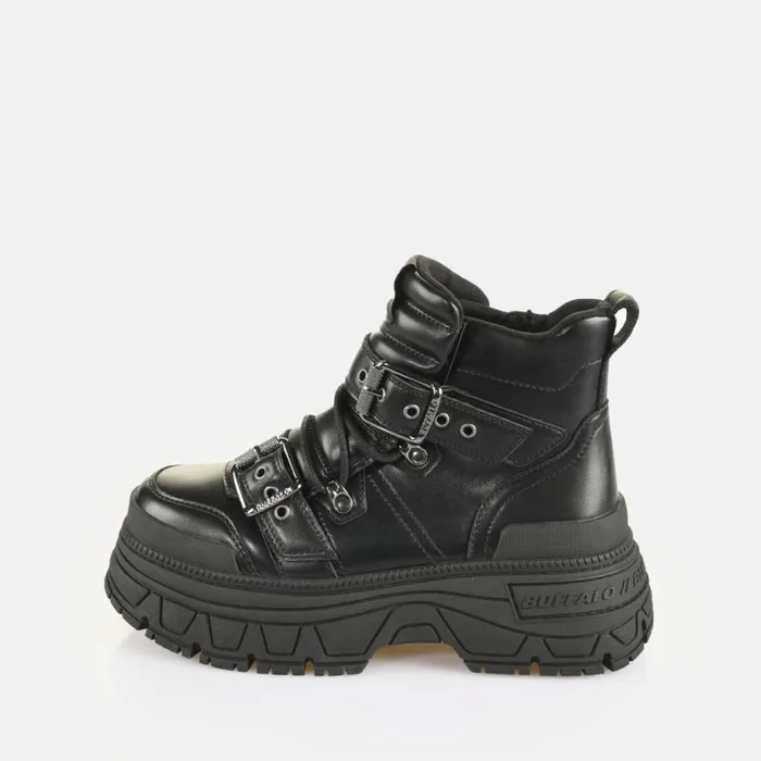 Shop Boots and AnkleBoots BUFFALO Fusion Hike Mid Black
