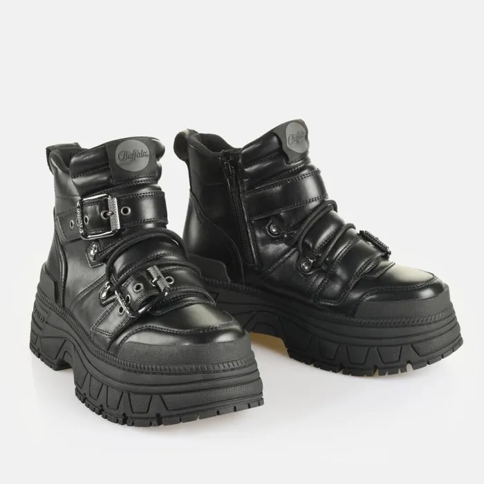 Shop Boots and AnkleBoots BUFFALO Fusion Hike Mid Black