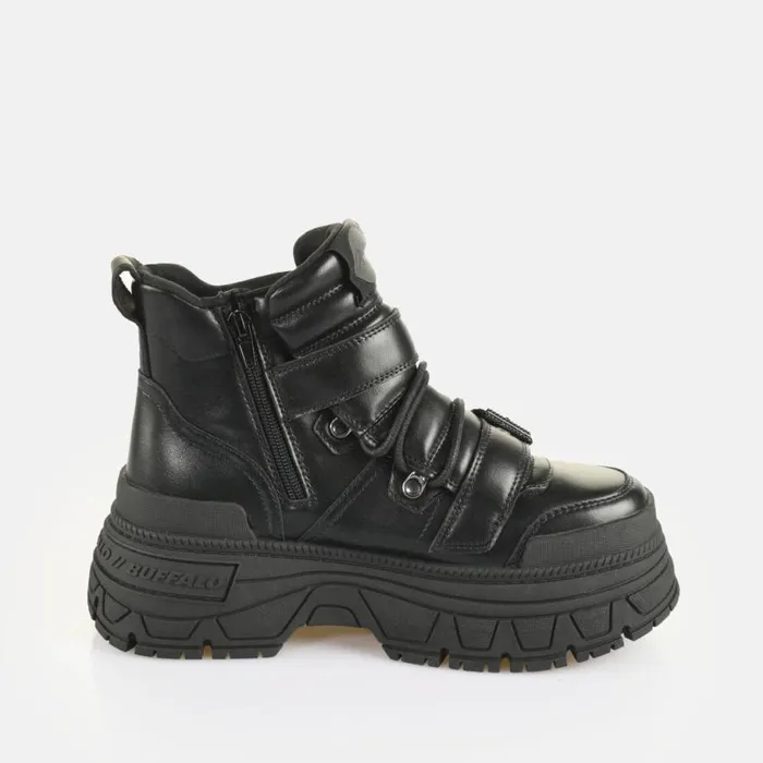 Shop Boots and AnkleBoots BUFFALO Fusion Hike Mid Black