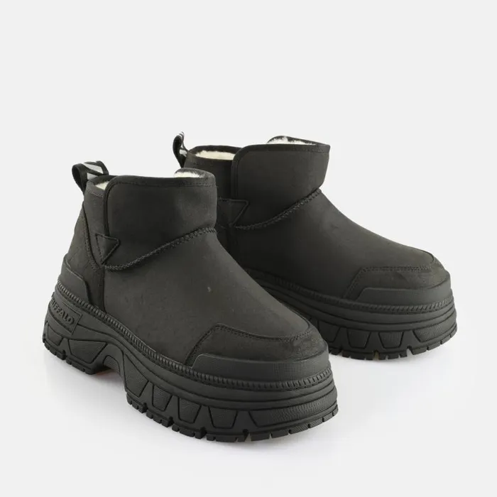 Shop Boots and AnkleBoots BUFFALO Fusion Slip On Lo Warm Black