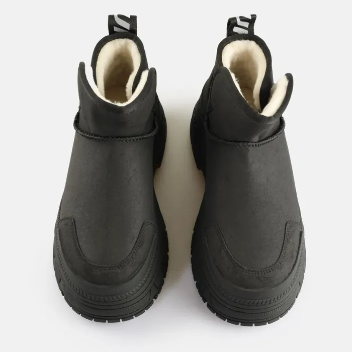 Shop Boots and AnkleBoots BUFFALO Fusion Slip On Lo Warm Black