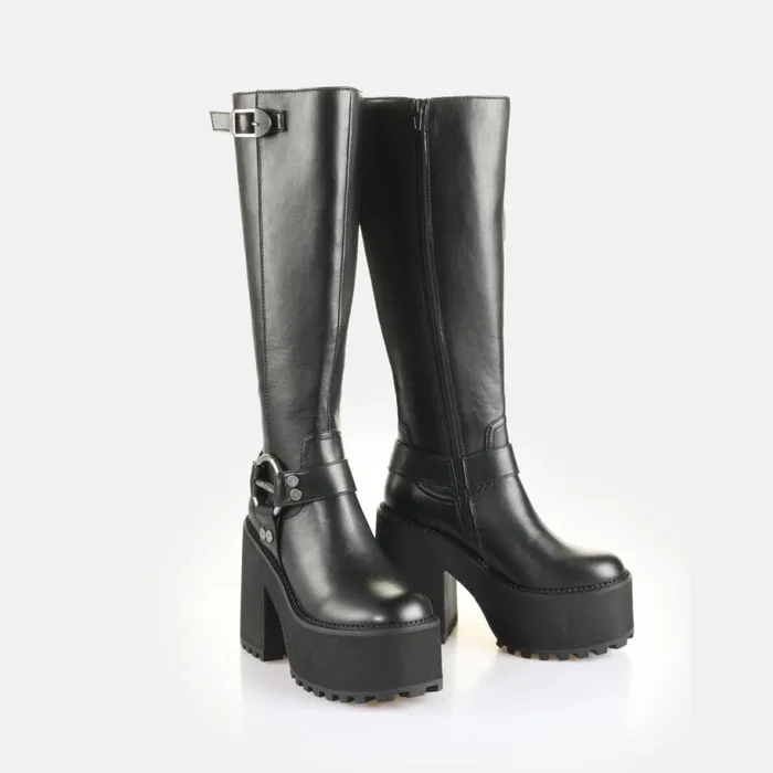 Shop Boots and AnkleBoots BUFFALO Killah Bike Hi Black