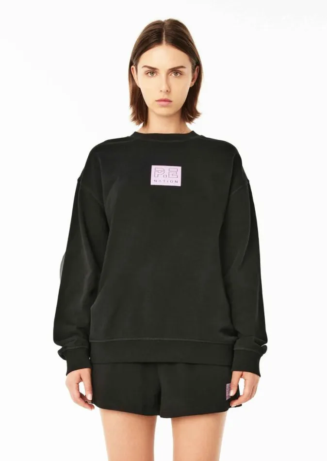 Shop CONVERSION SWEAT IN BLACK PE Nation Sweats