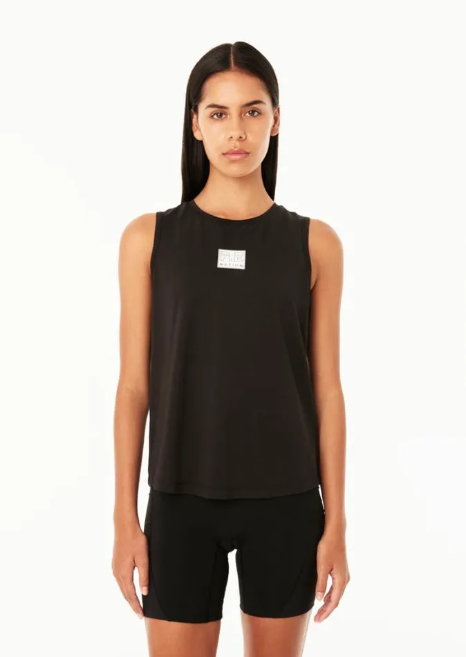 Shop CROSSOVER AIR FORM TANK IN BLACK PE Nation Tees and Tanks