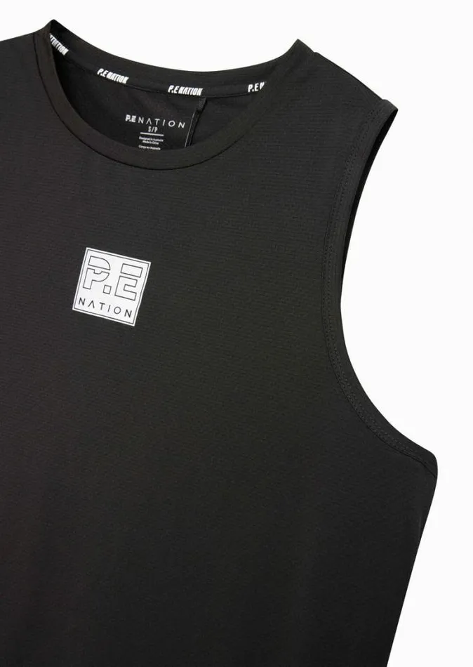 Shop CROSSOVER AIR FORM TANK IN BLACK PE Nation Tees and Tanks