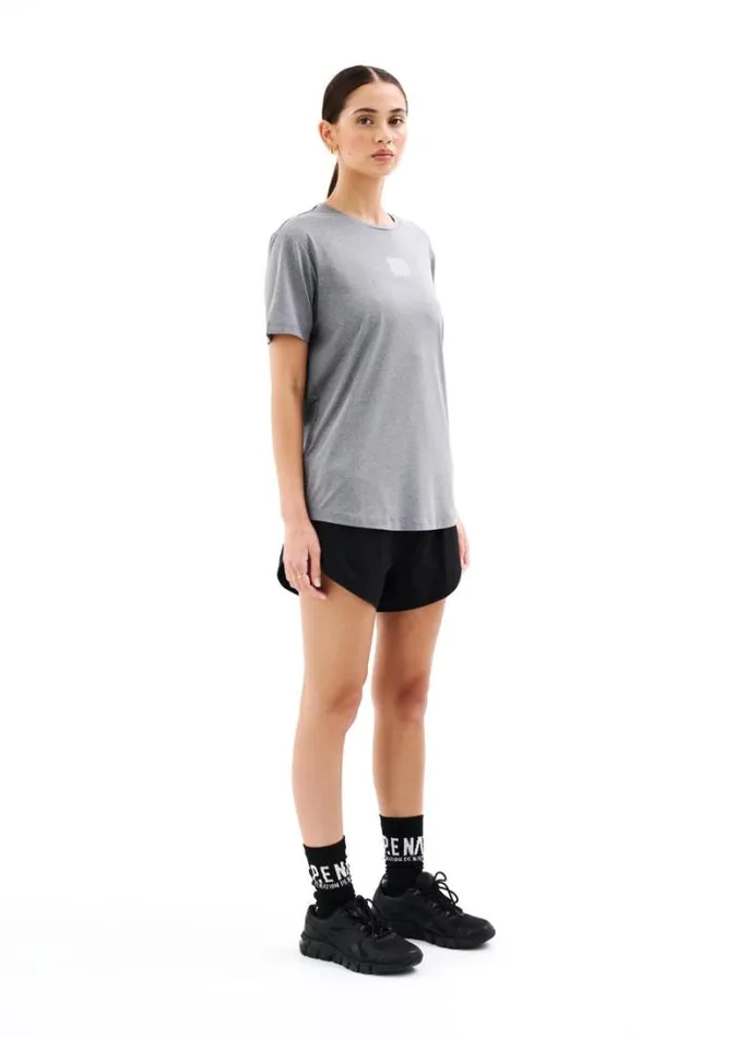 Shop CROSSOVER MARLE AIR FORM TEE IN GREY MARLE PE Nation Tees and Tanks