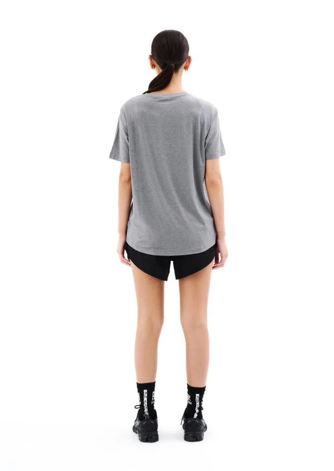 Shop CROSSOVER MARLE AIR FORM TEE IN GREY MARLE PE Nation Tees and Tanks