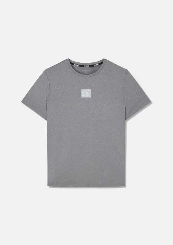 Shop CROSSOVER MARLE AIR FORM TEE IN GREY MARLE PE Nation Tees and Tanks