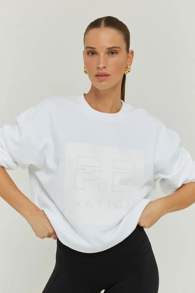 Shop CUT SHOT SWEAT IN OPTIC WHITE PE Nation Sweats