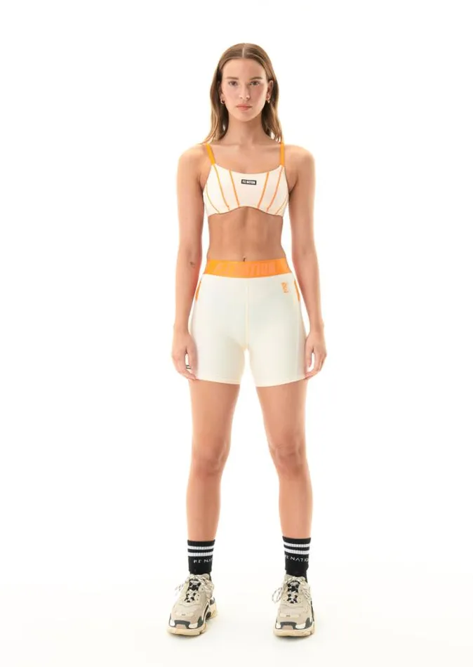 Shop FAIRWAY BIKE SHORT IN PEARLED IVORY PE Nation Shorts
