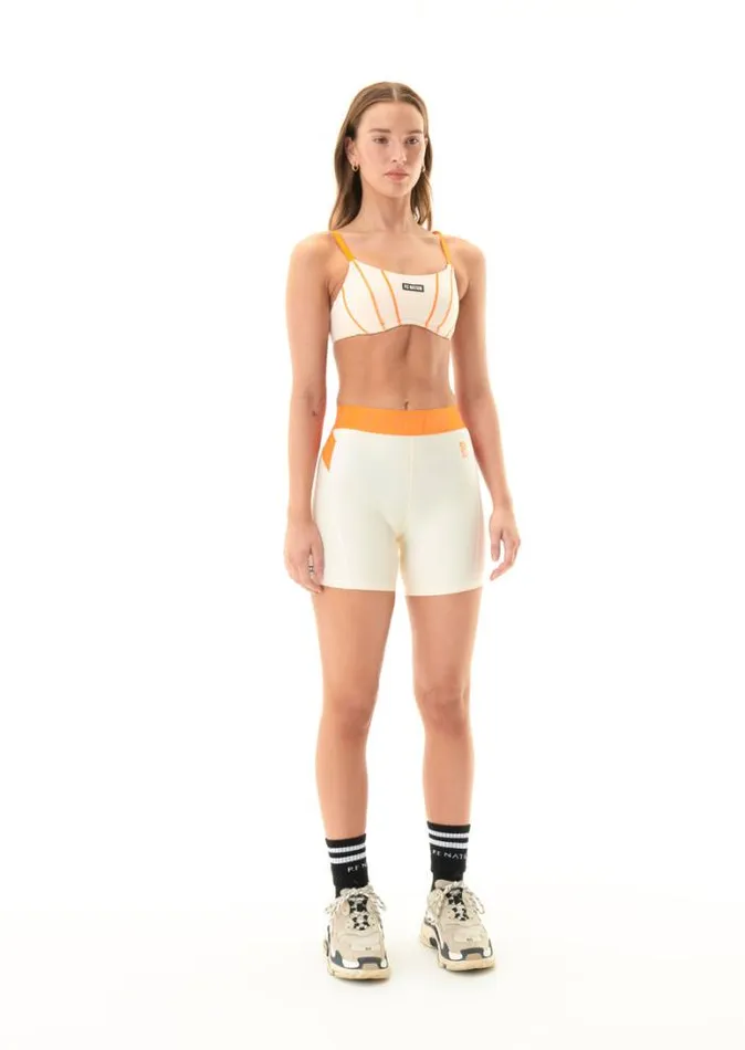 Shop FAIRWAY BIKE SHORT IN PEARLED IVORY PE Nation Shorts