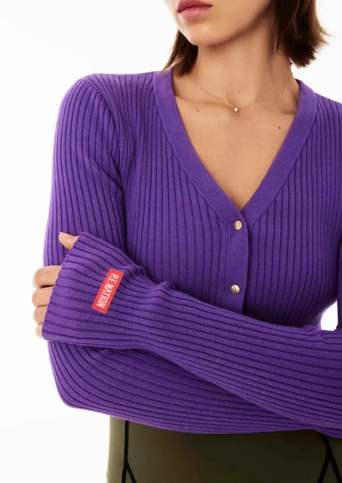 Shop FINAL STAGE LS KNIT IN ROYAL LILAC PE Nation Long Sleeve Tops