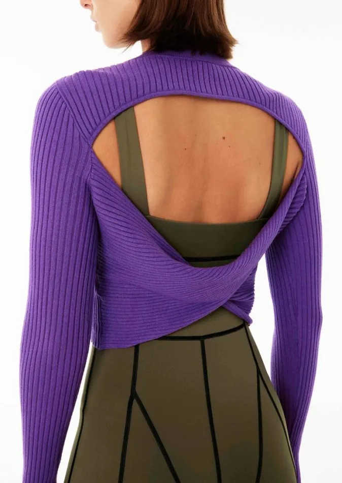Shop FINAL STAGE LS KNIT IN ROYAL LILAC PE Nation Long Sleeve Tops