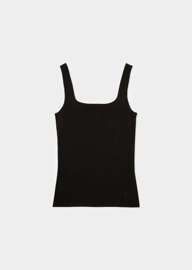 Shop FREE PLAY RIB SINGLET IN BLACK PE Nation Tees and Tanks
