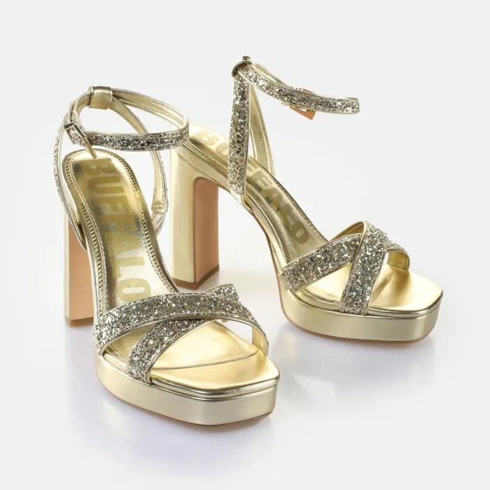 Shop Heels BUFFALO June Glam Gold
