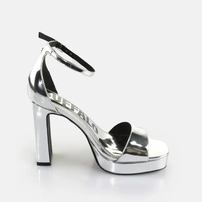 Shop Heels BUFFALO June Neat Silver