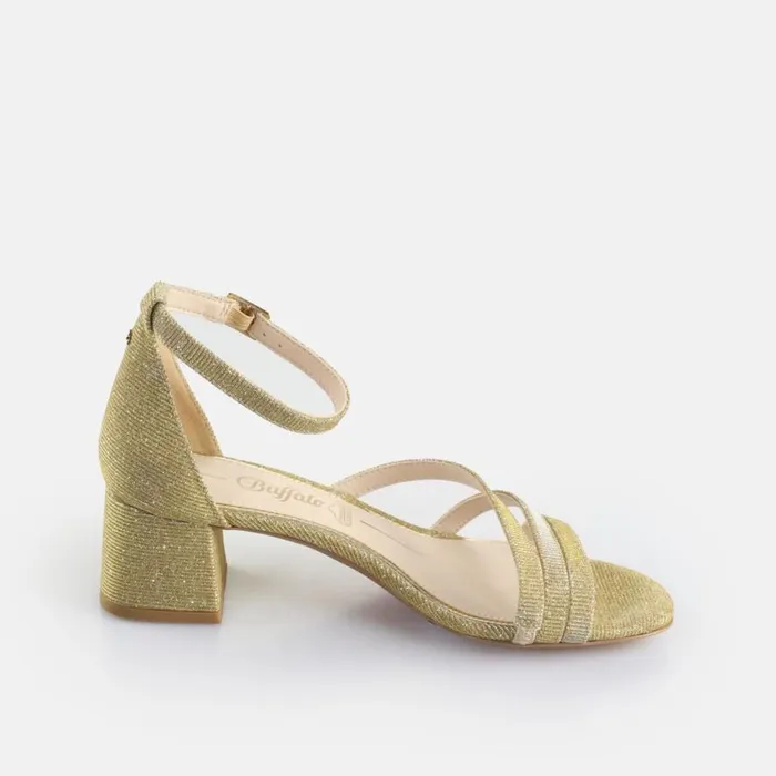 Shop Heels BUFFALO Lilly Shine Gold