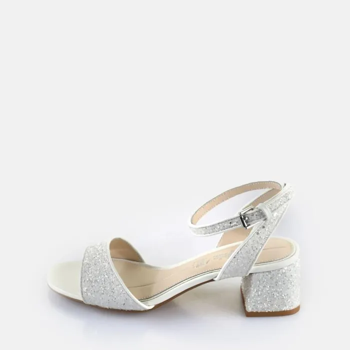 Shop Heels BUFFALO Lucy Shine White Silver