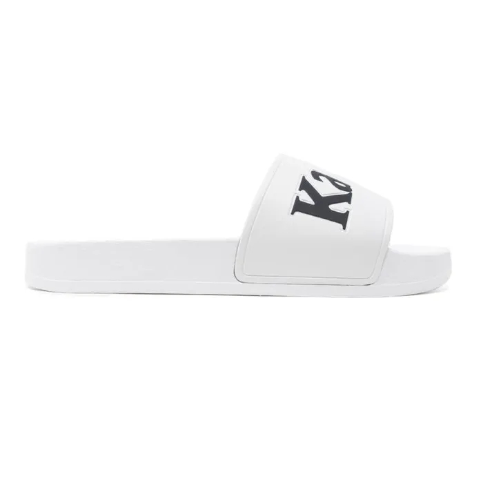 Shop Kappa Footwear 222 Banda Adam 9 Slides White Black Grey