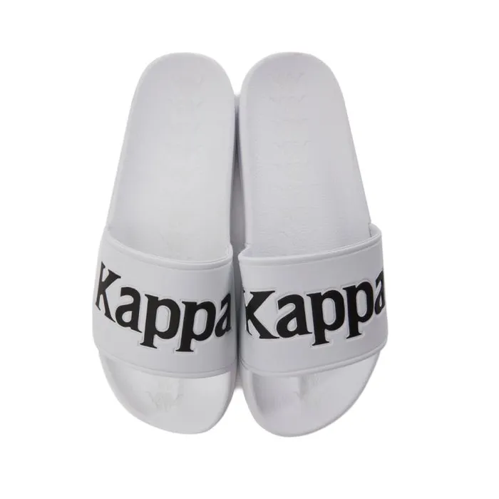 Shop Kappa Footwear 222 Banda Adam 9 Slides White Black Grey