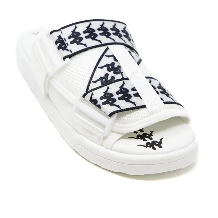 Shop Kappa Footwear 222 Banda Mitel 1 Sandals White Black