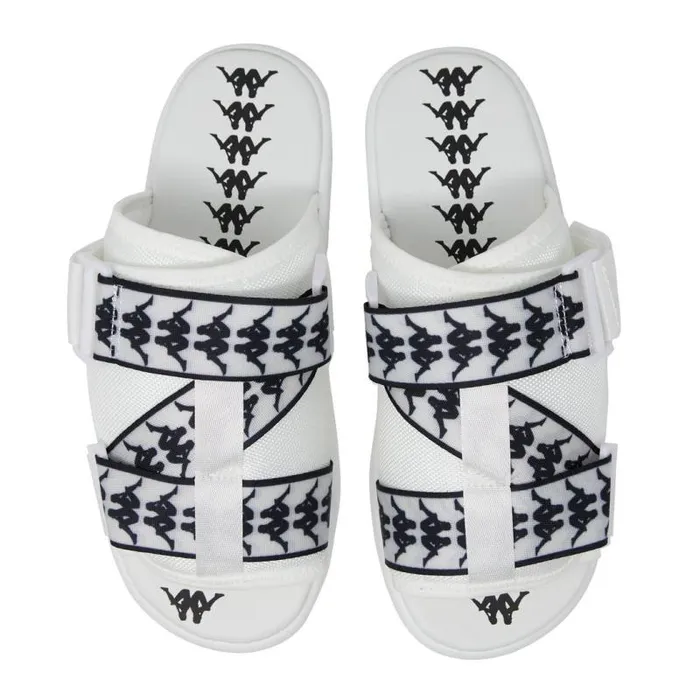 Shop Kappa Footwear 222 Banda Mitel 1 Sandals White Black