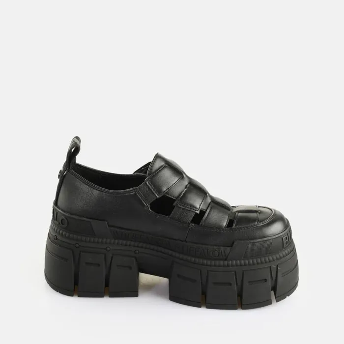 Shop Lace Up Shoes BUFFALO Gospher Fisher Black