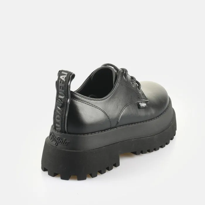 Shop Lace Up Shoes BUFFALO Pluto Lace Black