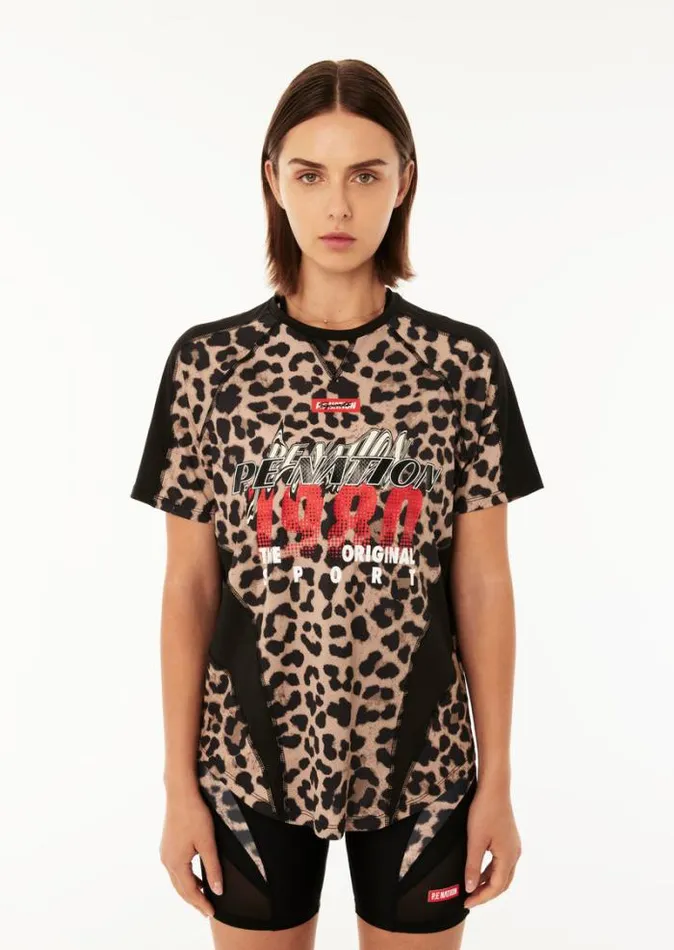 Shop LAP TIME AIR FORM SS TEE IN ANIMAL PRINT PE Nation Tees and Tanks