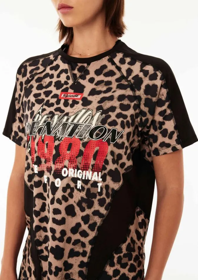 Shop LAP TIME AIR FORM SS TEE IN ANIMAL PRINT PE Nation Tees and Tanks