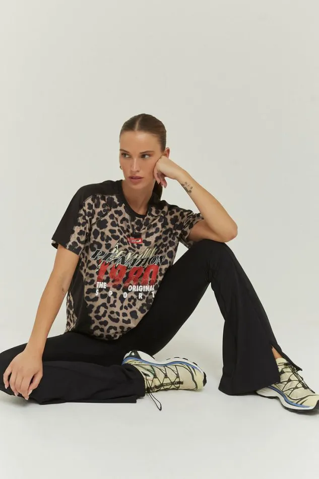 Shop LAP TIME AIR FORM SS TEE IN ANIMAL PRINT PE Nation Tees and Tanks