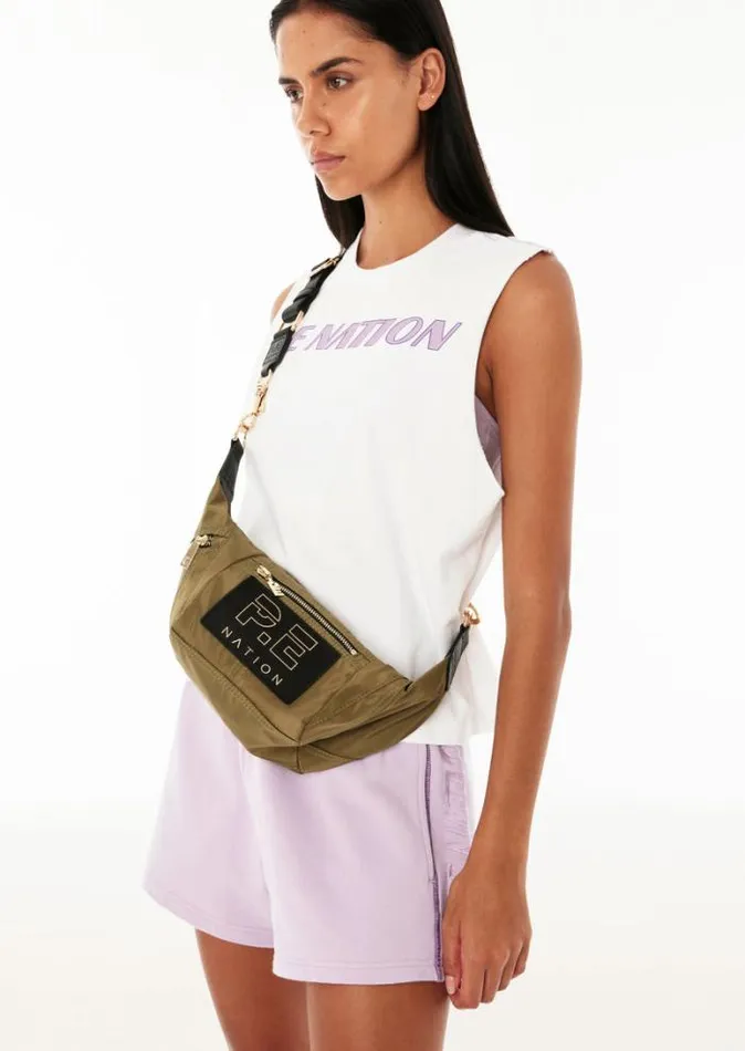 Shop MINI FASTEST LAP CROSS BODY BAG IN KHAKI PE Nation Bags