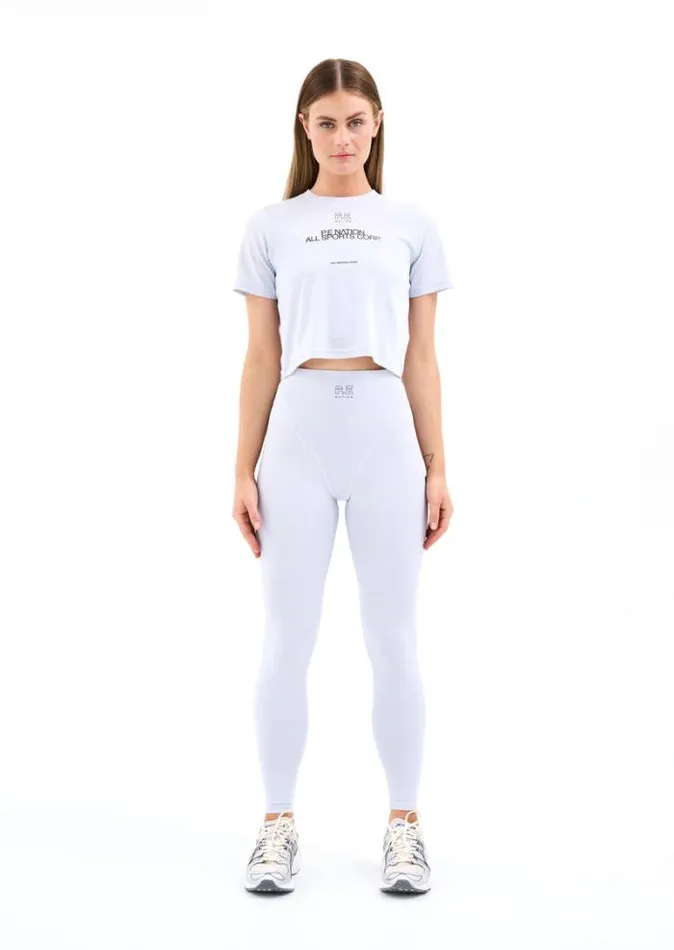 Shop PARALLEL TEE IN GREY DAWN PE Nation Tees and Tanks