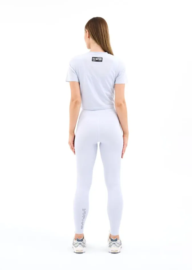 Shop PARALLEL TEE IN GREY DAWN PE Nation Tees and Tanks