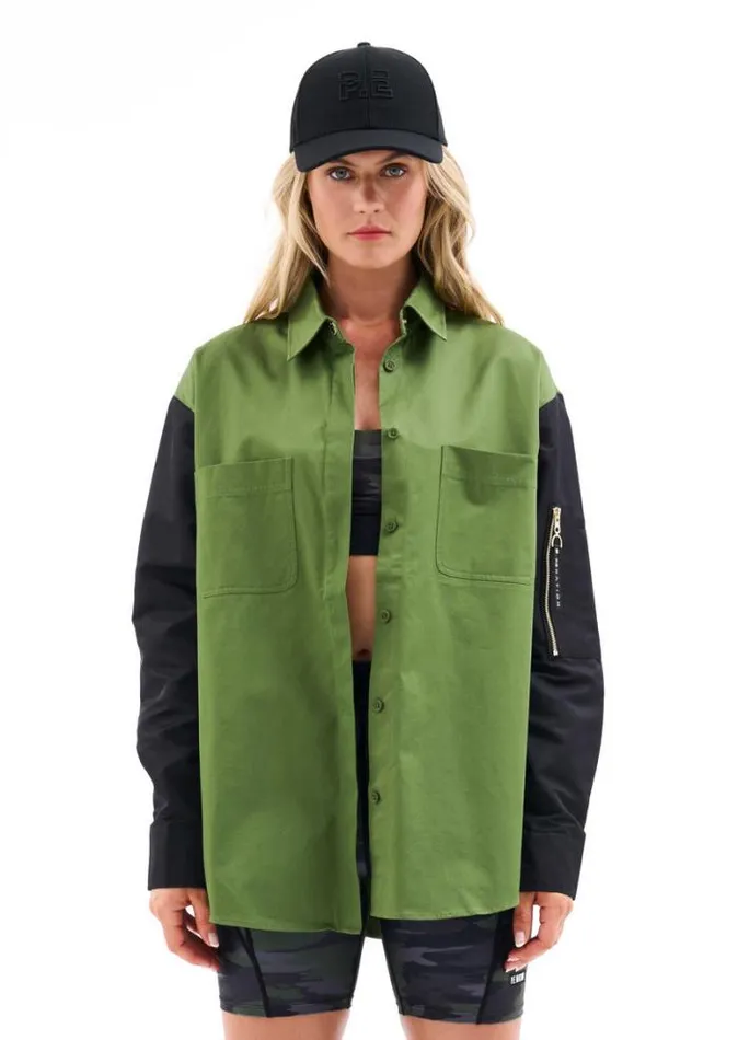 Shop RIDGELINE LS SHIRT IN PESTO PE Nation Long Sleeve Tops