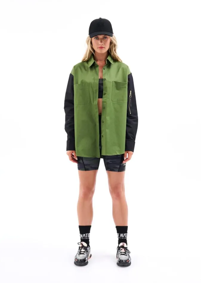 Shop RIDGELINE LS SHIRT IN PESTO PE Nation Long Sleeve Tops
