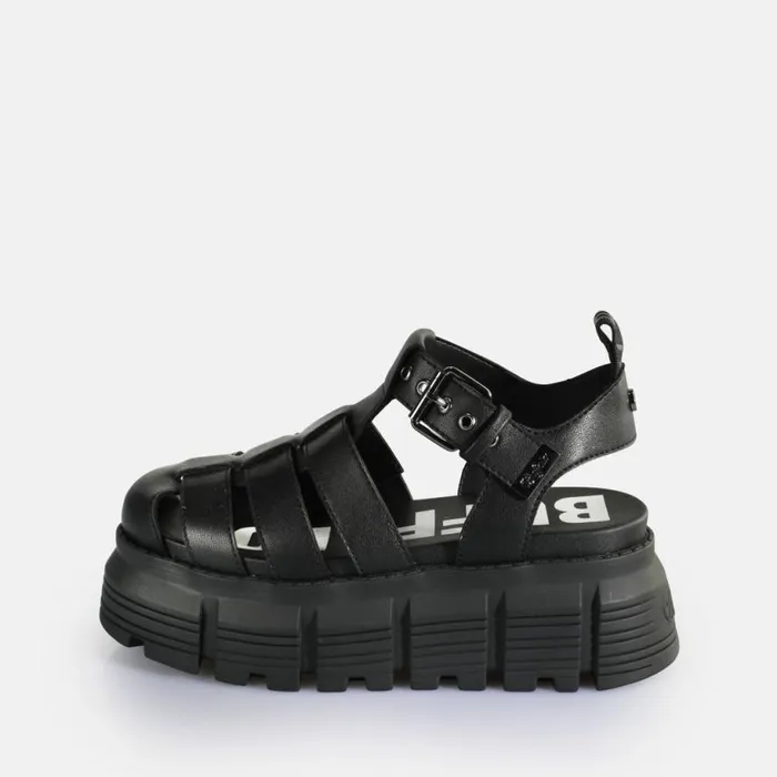 Shop Sandals and Slides BUFFALO Ava Fisher Black