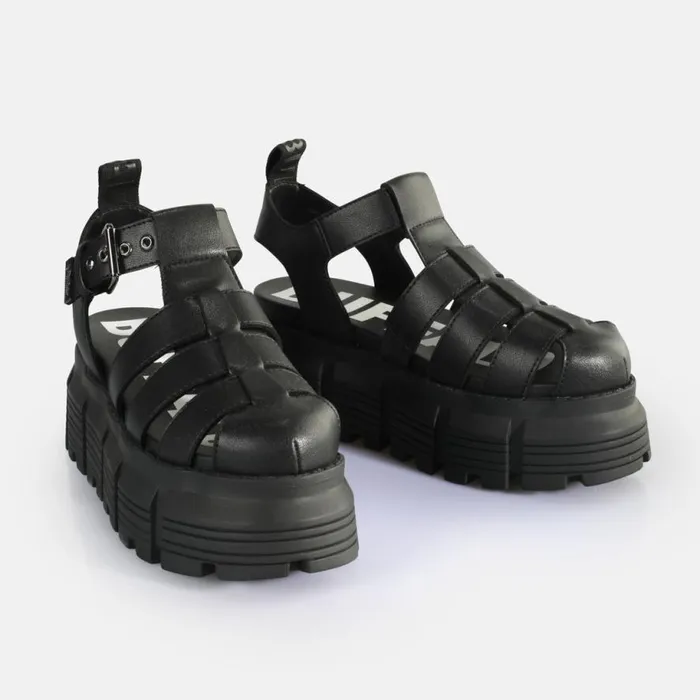Shop Sandals and Slides BUFFALO Ava Fisher Black