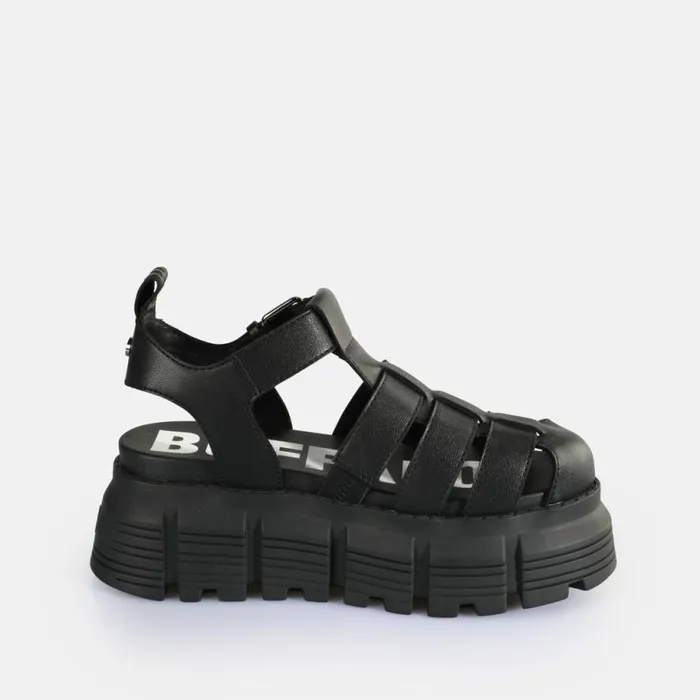 Shop Sandals and Slides BUFFALO Ava Fisher Black